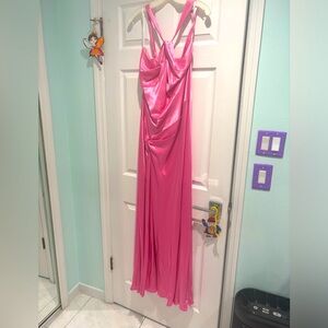 Pink formal dress halter top size 16